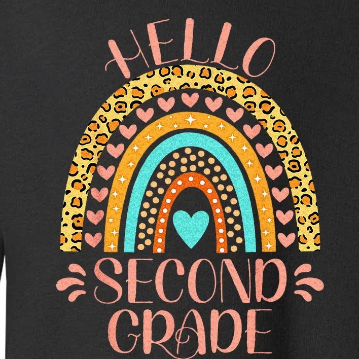 Hello Second Grade 2nd Grade Teacher Back To School Toddler Sweatshirt