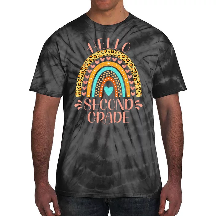 Hello Second Grade 2nd Grade Teacher Back To School Tie-Dye T-Shirt