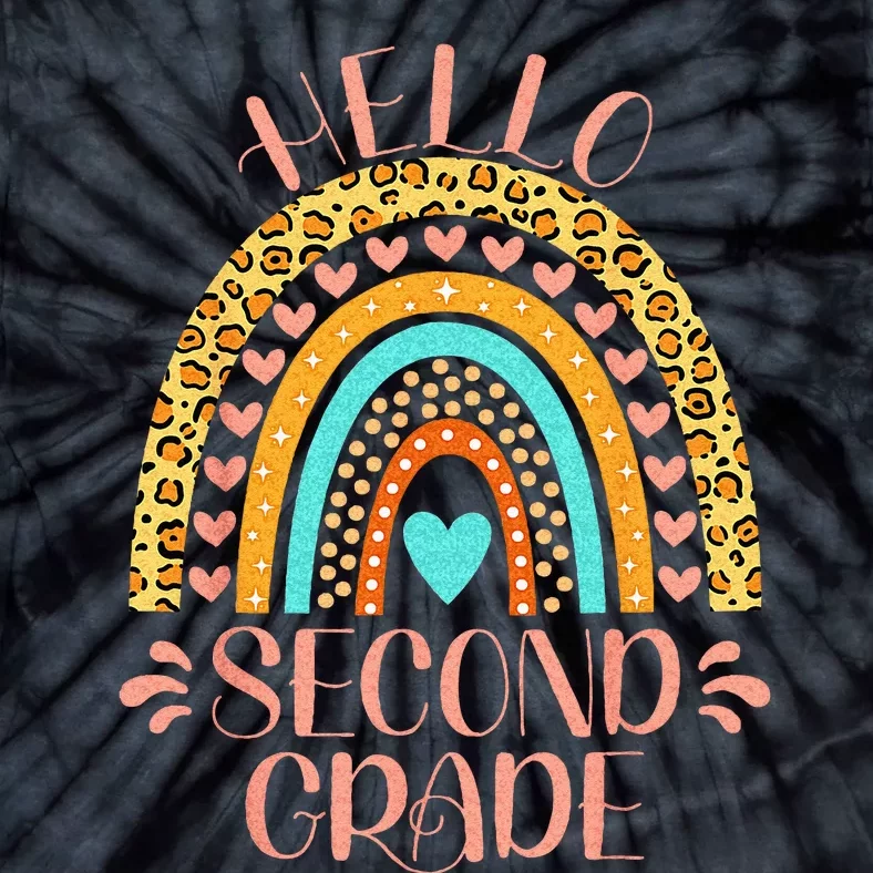 Hello Second Grade 2nd Grade Teacher Back To School Tie-Dye T-Shirt