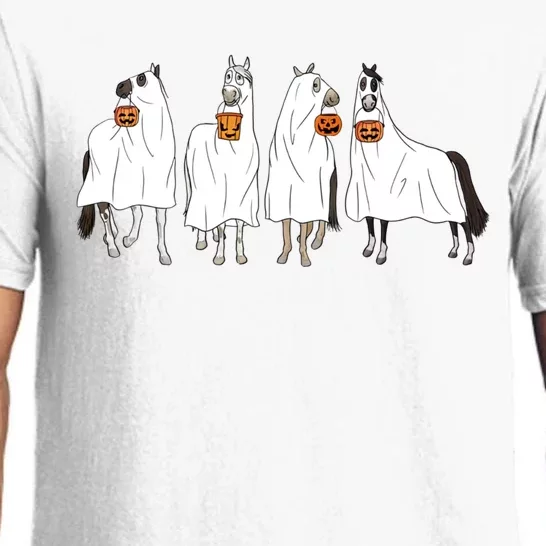 Horse Sheet Ghost Horse Costume Cowboy Western Halloween Pajama Set