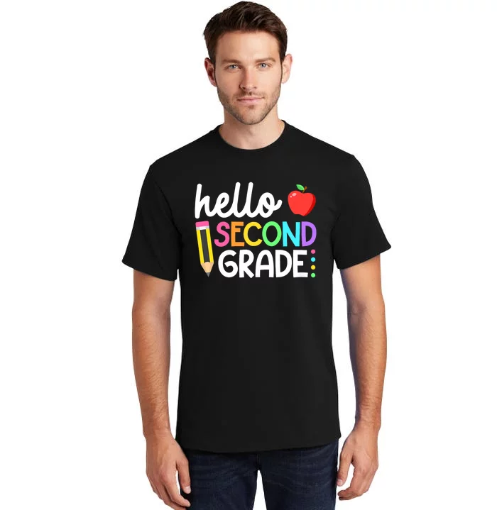 Hello Second Grade Team 2nd Grade Back To School Teacher Tall T-Shirt