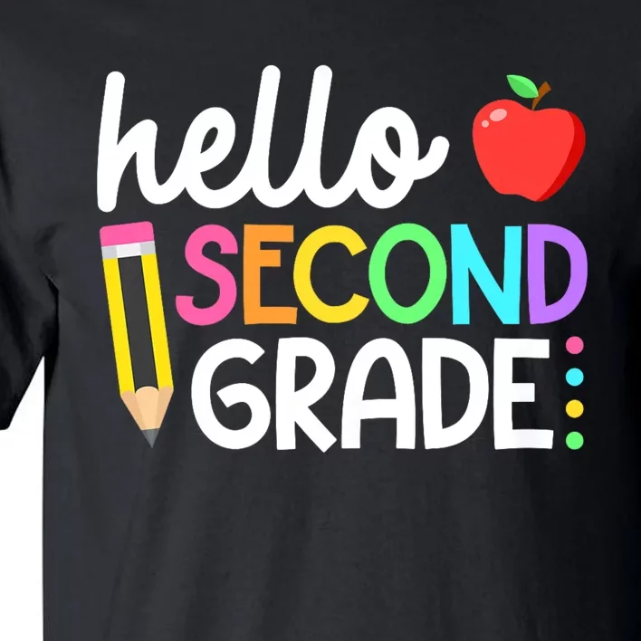 Hello Second Grade Team 2nd Grade Back To School Teacher Tall T-Shirt