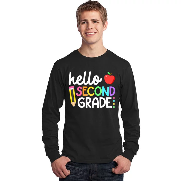 Hello Second Grade Team 2nd Grade Back To School Teacher Tall Long Sleeve T-Shirt