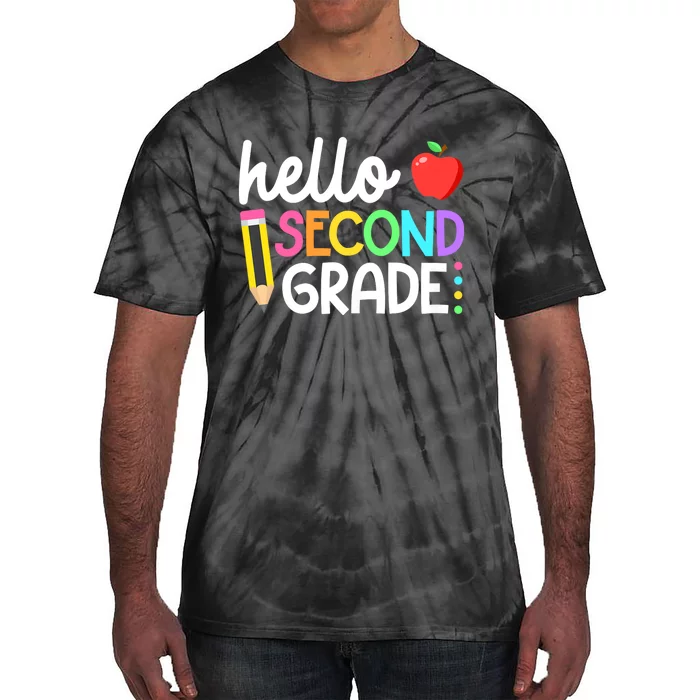 Hello Second Grade Team 2nd Grade Back To School Teacher Tie-Dye T-Shirt