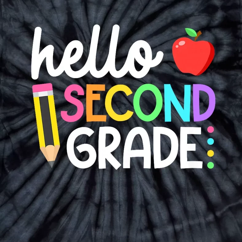 Hello Second Grade Team 2nd Grade Back To School Teacher Tie-Dye T-Shirt