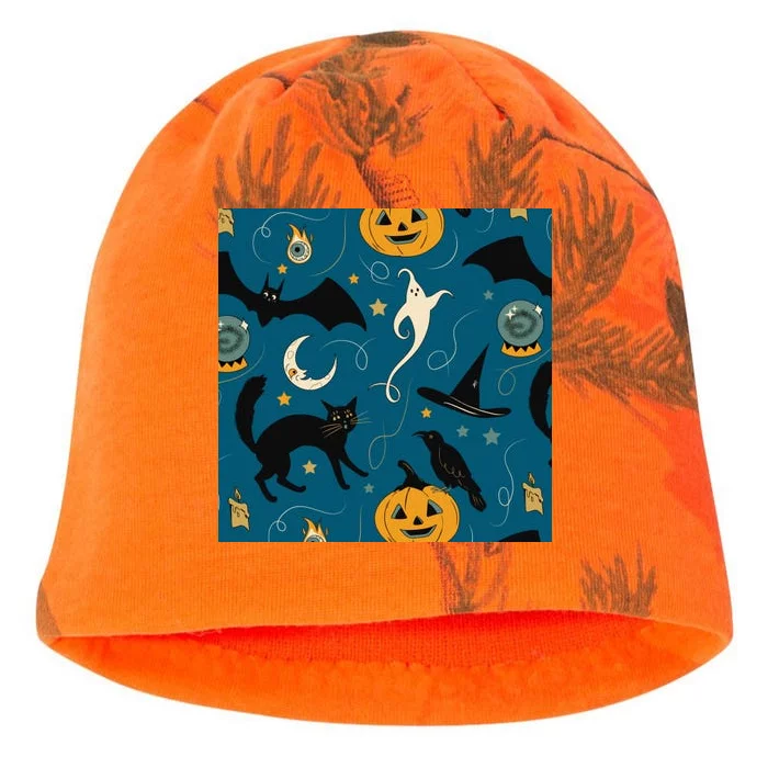 Halloween Spooky Ghost Pattern Kati - Camo Knit Beanie