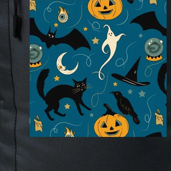 Halloween Spooky Ghost Pattern Daily Commute Backpack