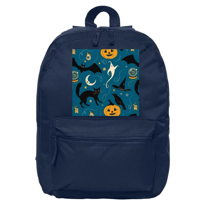 Halloween Spooky Ghost Pattern 16 in Basic Backpack