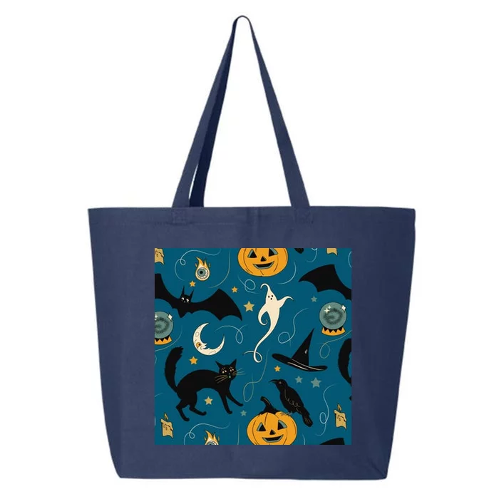 Halloween Spooky Ghost Pattern 25L Jumbo Tote