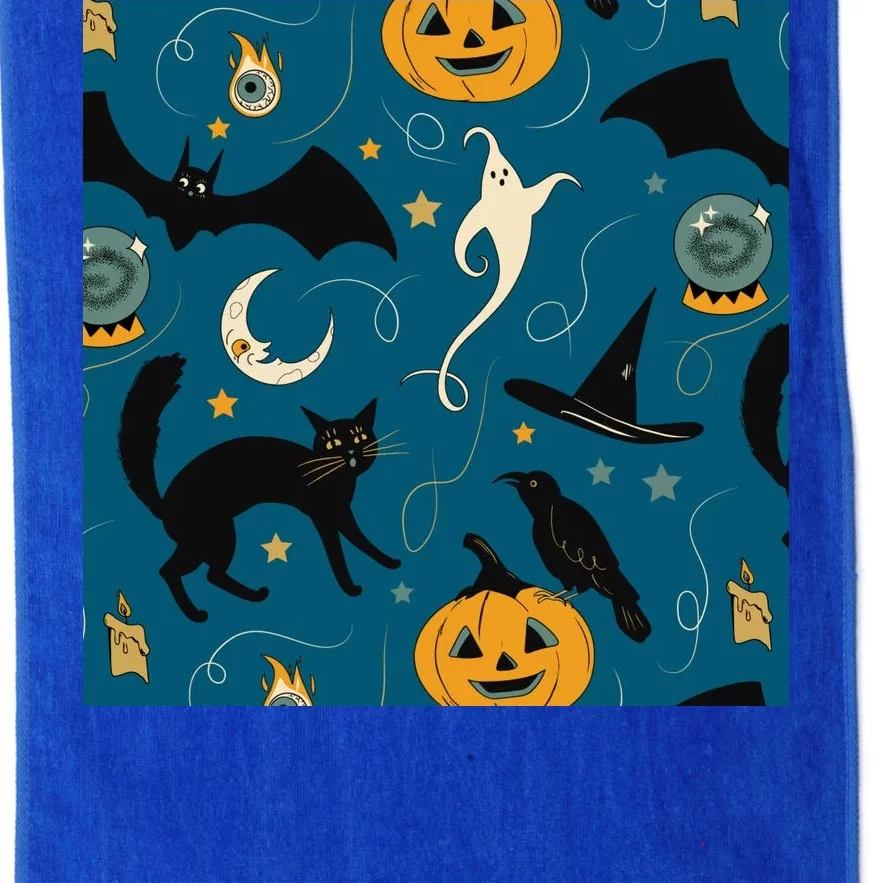 Halloween Spooky Ghost Pattern Platinum Collection Golf Towel