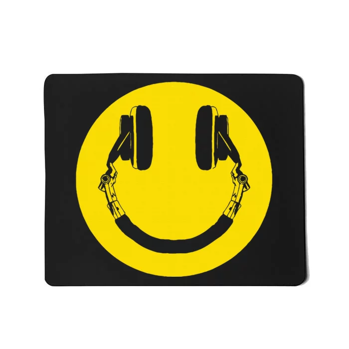 Headphones Smile Grunge Music Music Lover Mousepad