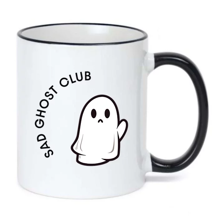 Halloween Sad Ghost Club Cute Spooky Ghosts Gift Black Color Changing Mug