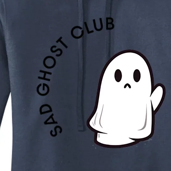 Halloween Sad Ghost Club Cute Spooky Ghosts Gift Women's Pullover Hoodie