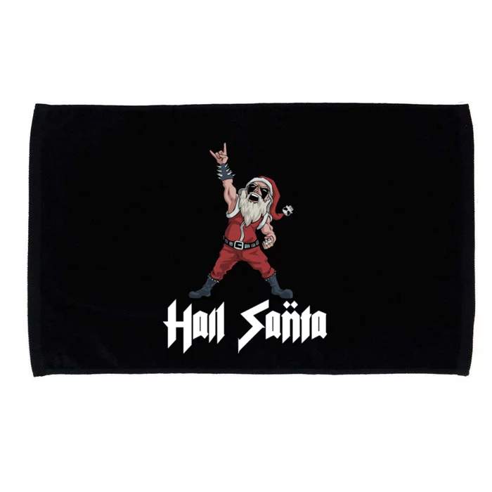 Hail Santa Gift Microfiber Hand Towel