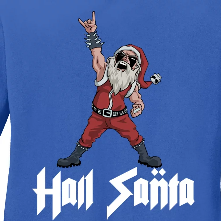 Hail Santa Gift Ladies Long Sleeve Shirt