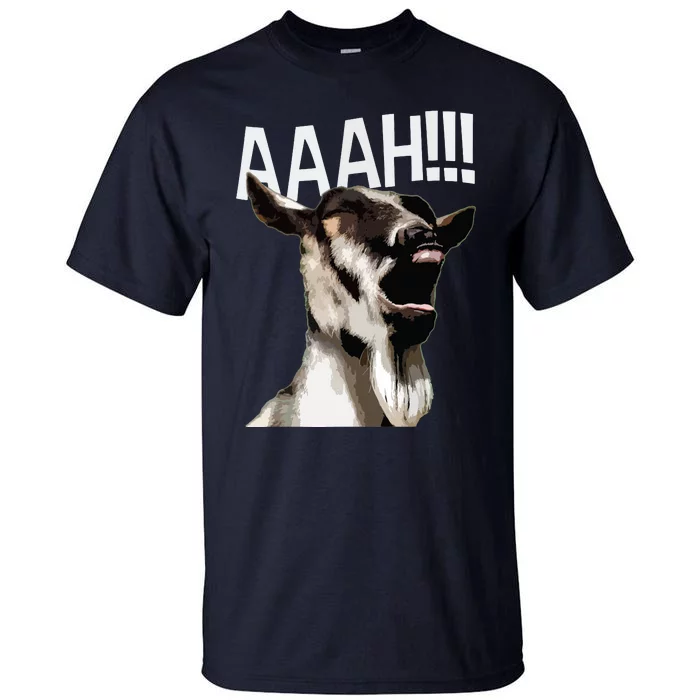 Halloween Screaming Goat AAAH Funny Crazy Goat Tall T-Shirt