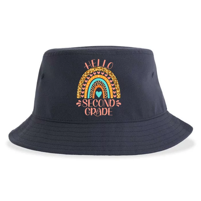 Hello Second Grade 2nd Grade Teacher Back To School Sustainable Bucket Hat