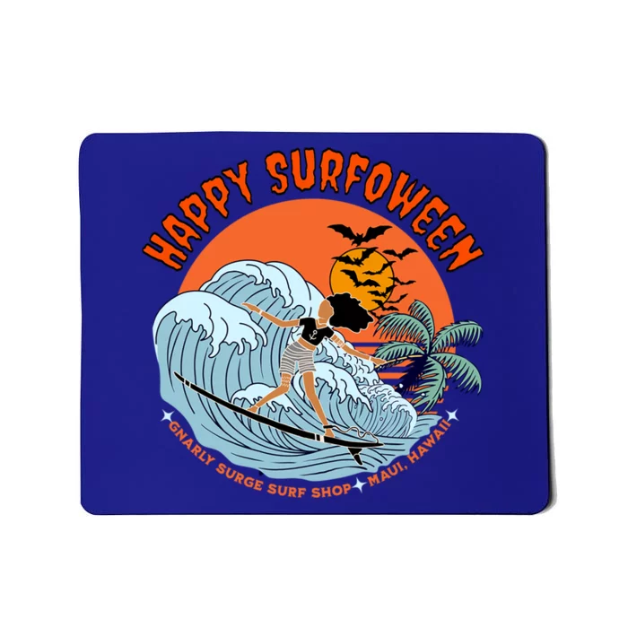 Happy SurfOWeen Gnarly Surge Surf Shop Halloween Meaningful Gift Mousepad