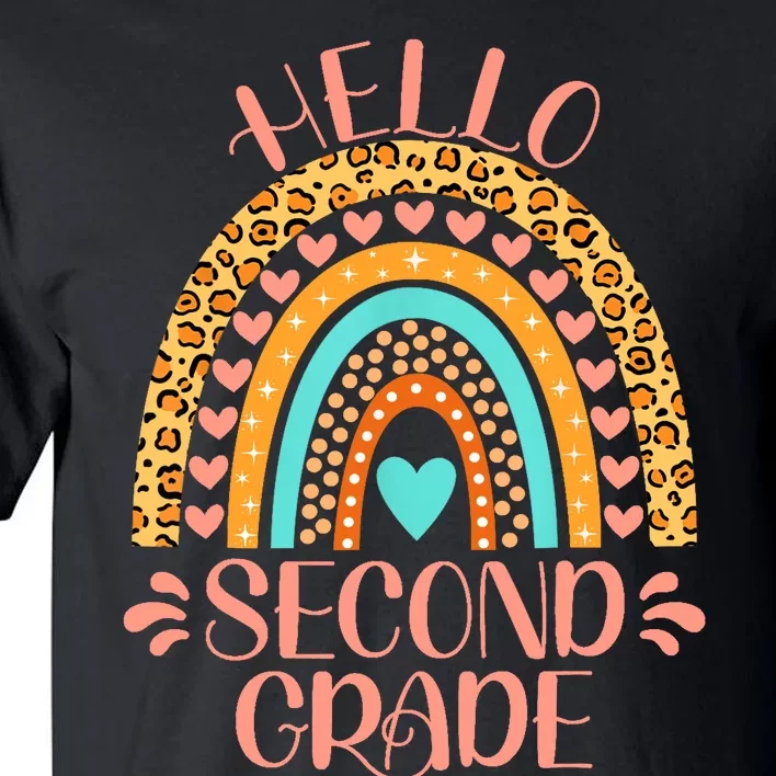 Hello Second Grade 2nd Grade Teacher Back To School Tall T-Shirt