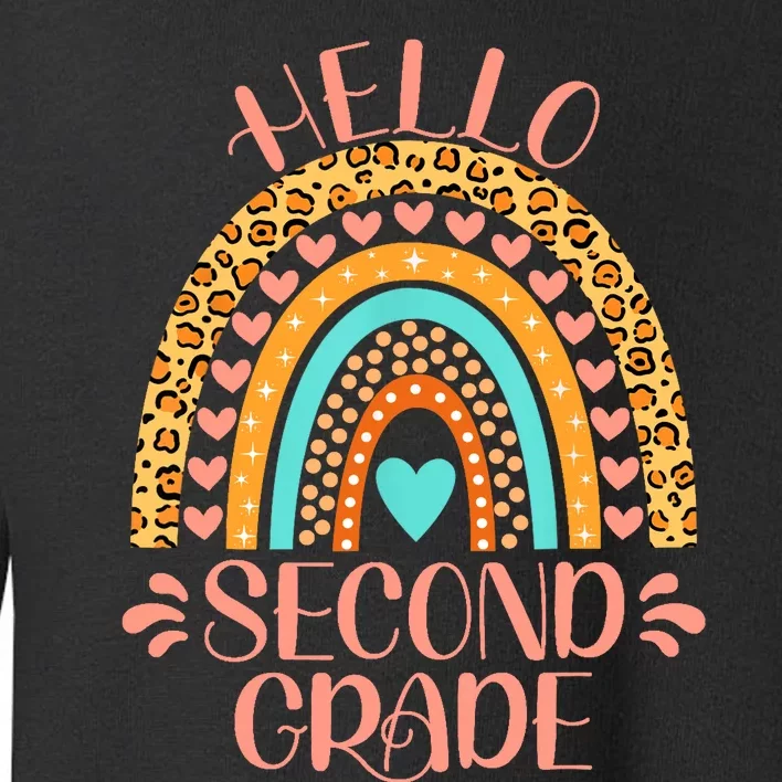 Hello Second Grade 2nd Grade Teacher Back To School Toddler Sweatshirt