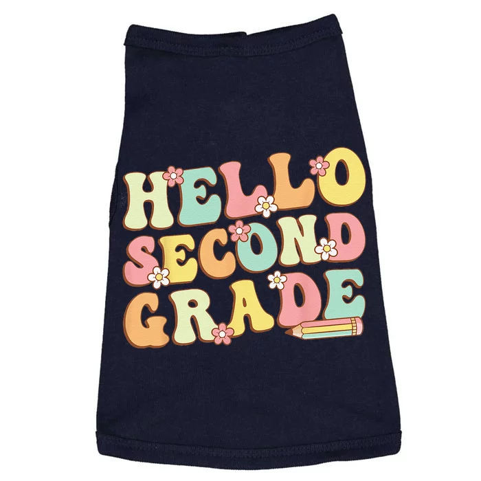 Hello Second Grade Team 2nd Grade Teacher Back School Doggie Tank