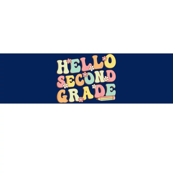 Hello Second Grade Team 2nd Grade Teacher Back School Bumper Sticker