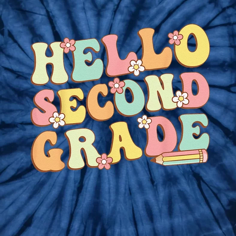 Hello Second Grade Team 2nd Grade Teacher Back School Tie-Dye T-Shirt