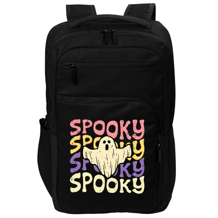 Halloween Spooky Ghost Retro Groovy Costume Wo Girl Impact Tech Backpack