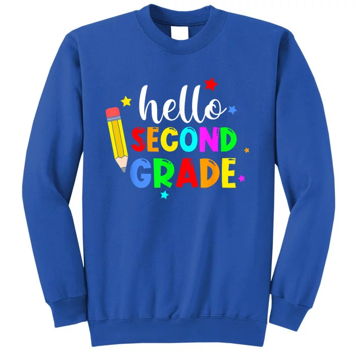 Hello Second Grade Welcome Back To School Teacher Gift Tall Sweatshirt