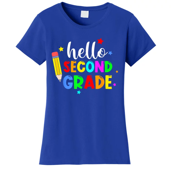 Hello Second Grade Welcome Back To School Teacher Gift Women's T-Shirt