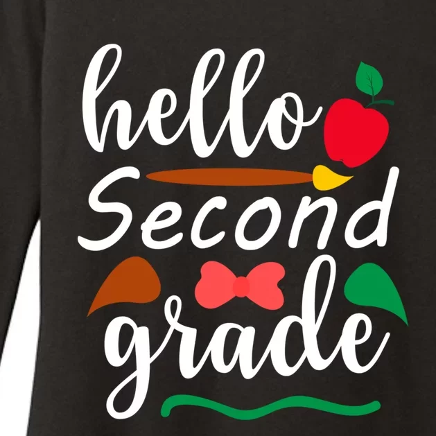 Hello Second Grade Team 2Nd Grade Back To School Teacher Meaningful Gift Womens CVC Long Sleeve Shirt