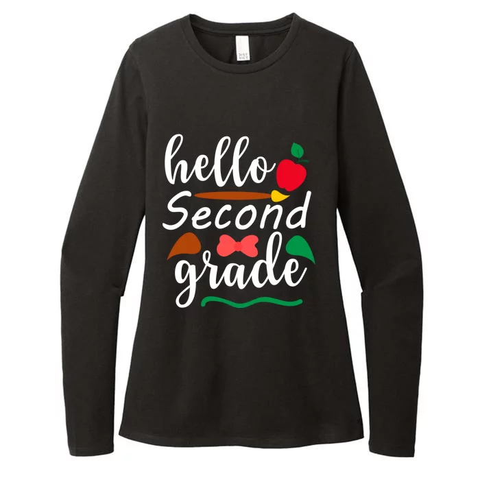 Hello Second Grade Team 2Nd Grade Back To School Teacher Meaningful Gift Womens CVC Long Sleeve Shirt