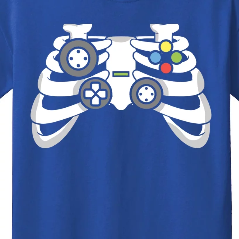 Halloween Skeleton Gaming Controller Halloween Video Game Cool Gift Kids T-Shirt