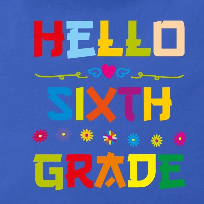 Hello Sixth Grade Back To School 6Th Grade Squad Students Gift Zip Tote Bag