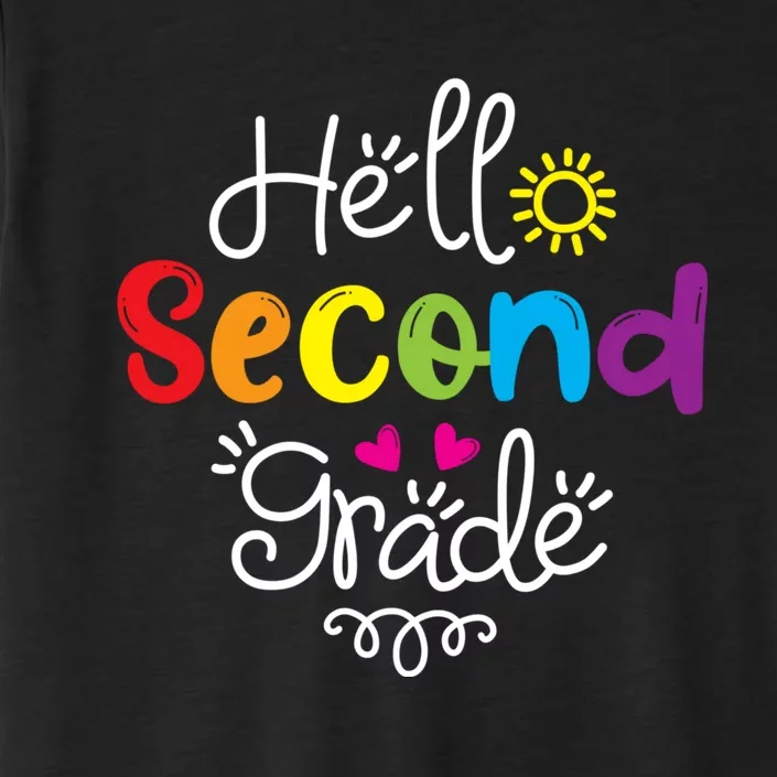 Hello Second Grade Fun 2nd Grade Back To School Gift ChromaSoft Performance T-Shirt