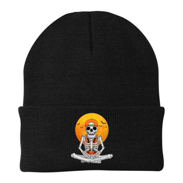 Halloween Skeleton Gamer Video Gaming Boy Teens Knit Cap Winter Beanie