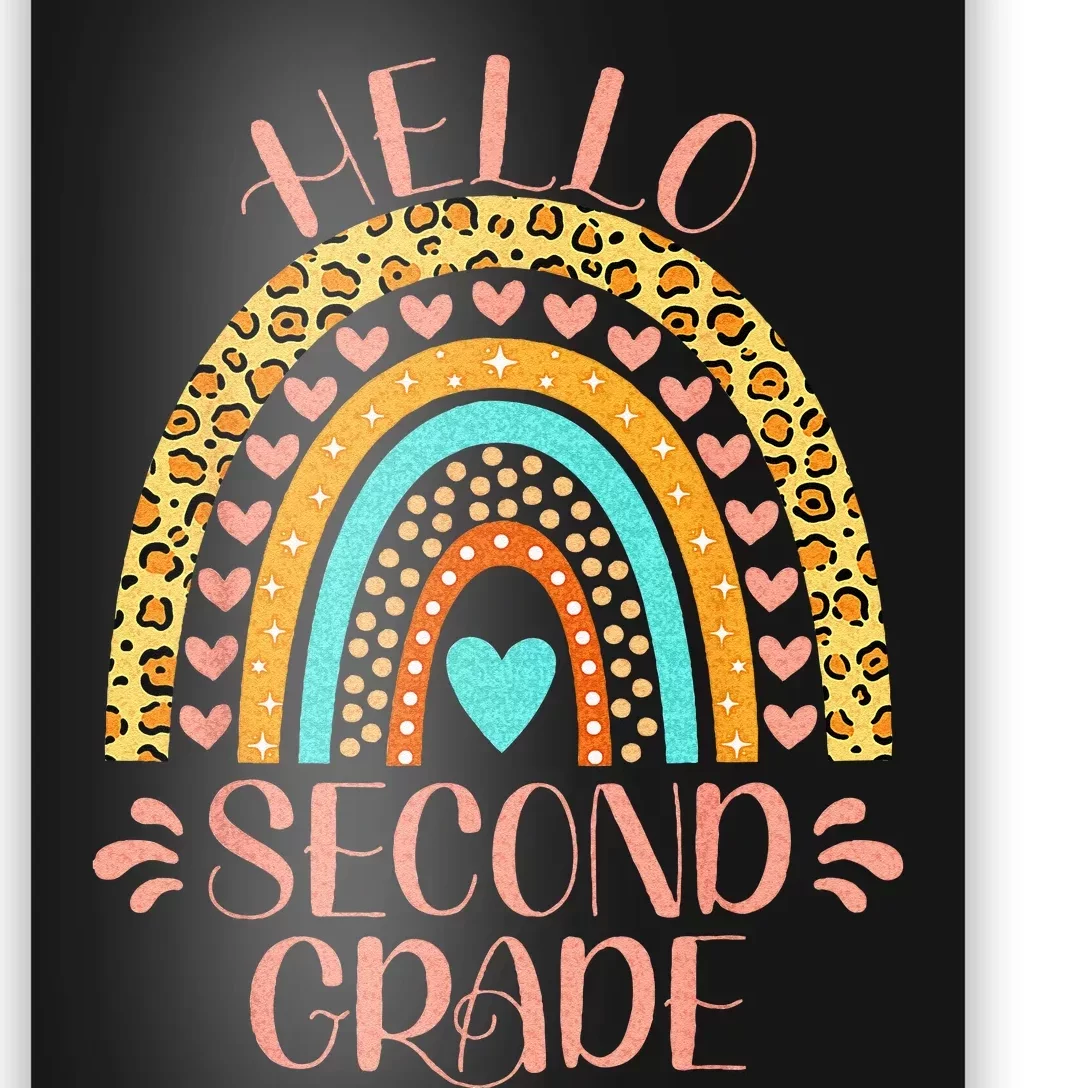 Hello Second Grade 2nd Grade Teacher Back To School Poster