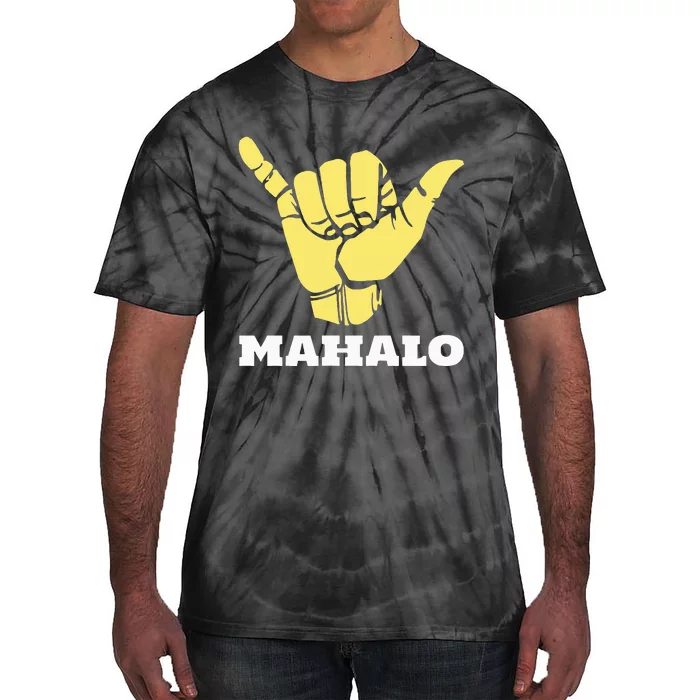 Hawaiian Shaka Gratitude Mahalo Tie-Dye T-Shirt