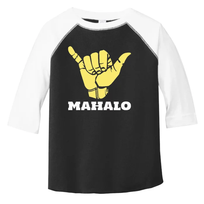 Hawaiian Shaka Gratitude Mahalo Toddler Fine Jersey T-Shirt