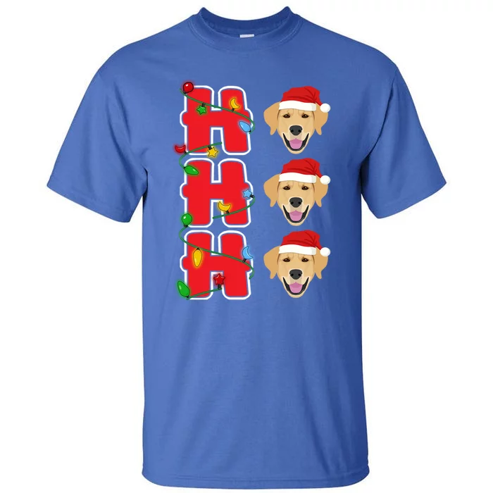 HoHoHo Santa Golden Retriever Christmas Gift Tall T-Shirt