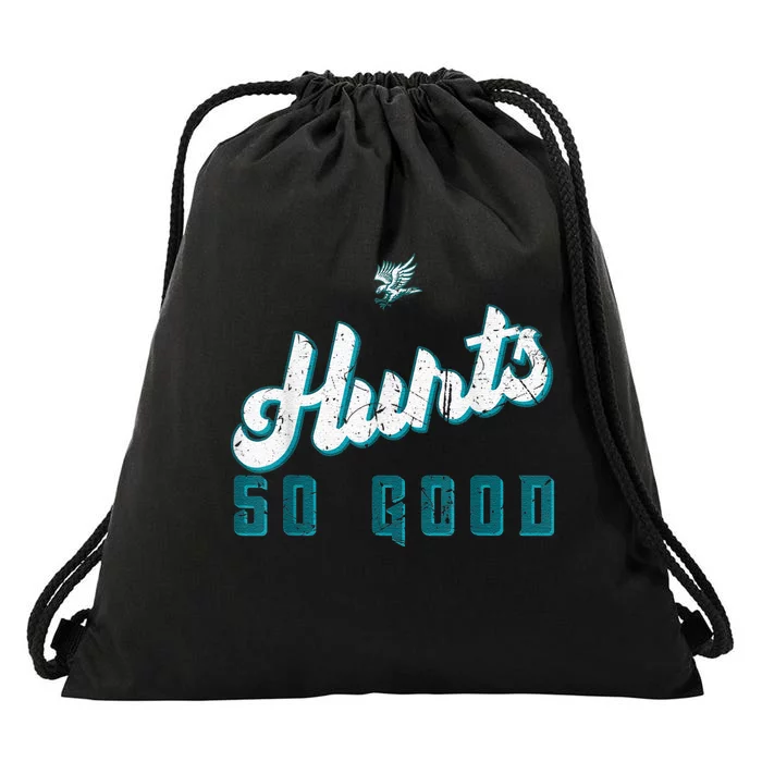 Hurts So Good Funny Quote Drawstring Bag