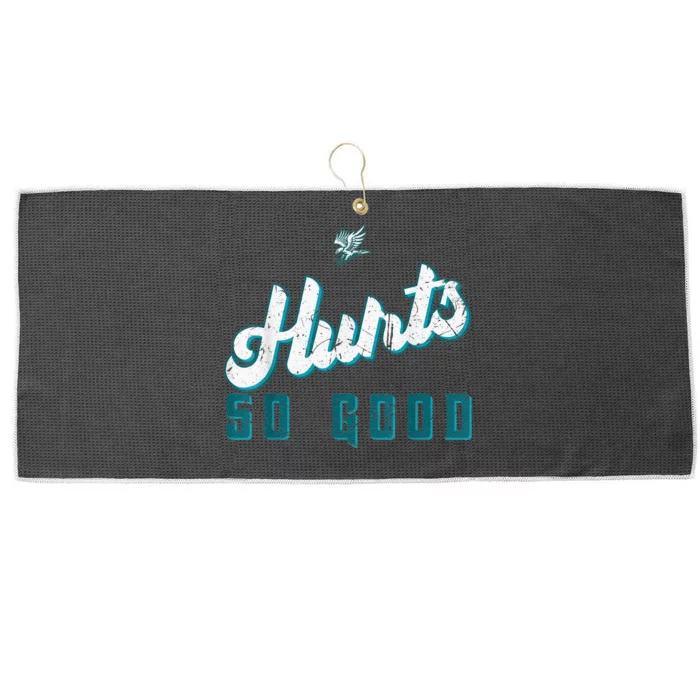 Hurts So Good Funny Quote Large Microfiber Waffle Golf Towel