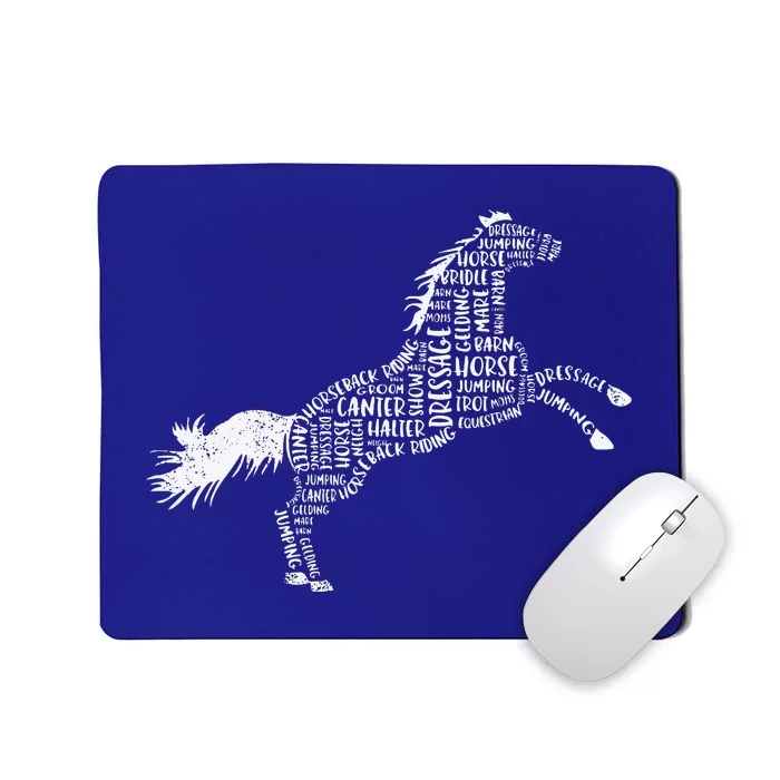 Horse Silhouette Gifts For Horse Lovers Mousepad