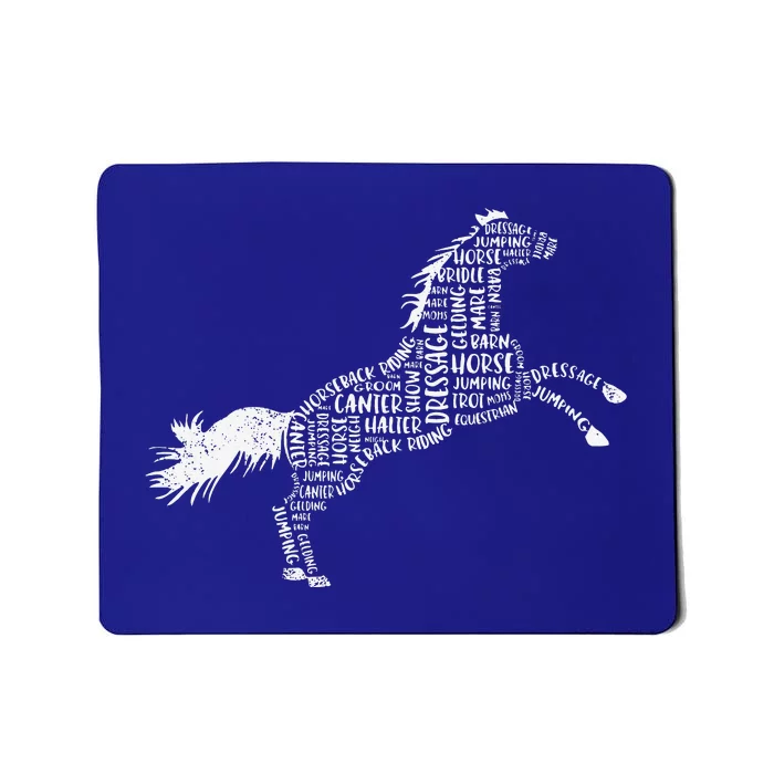 Horse Silhouette Gifts For Horse Lovers Mousepad