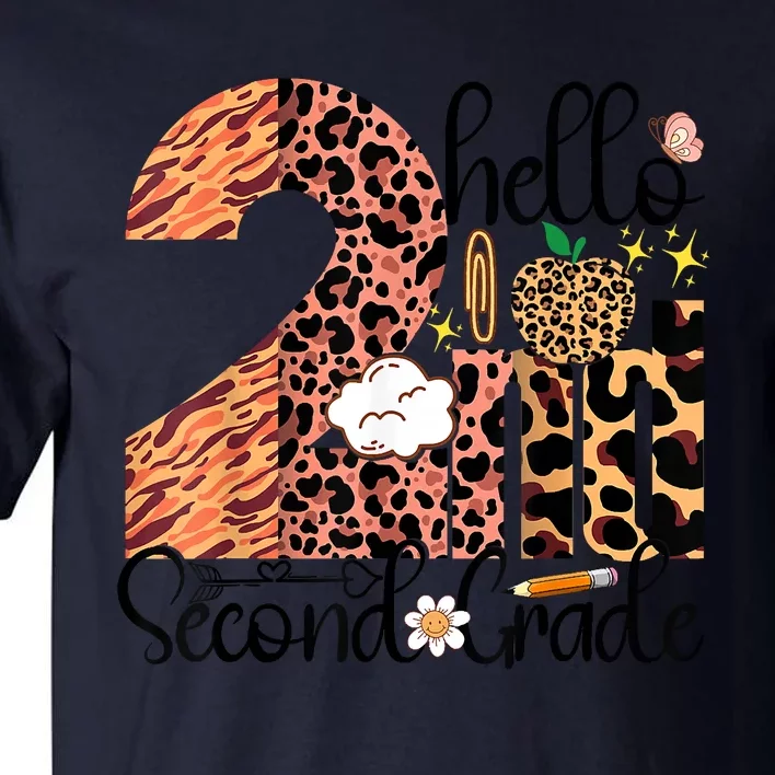 Hello Second Grade 2nd Grade Back To School Teacher Tall T-Shirt