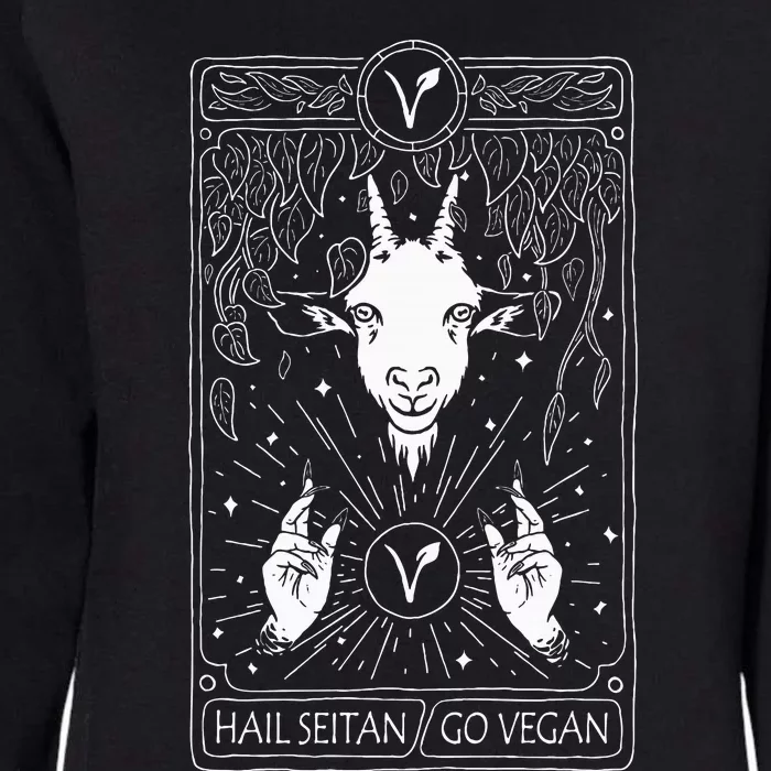 Hail Seitan Go Vegan Womens California Wash Sweatshirt