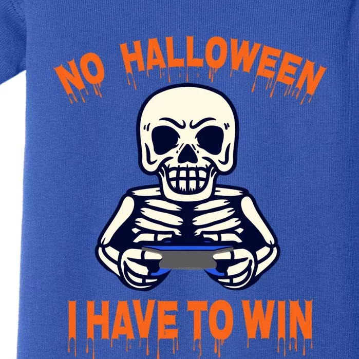 Halloween Skeleton Gamer Funny Gift Baby Bodysuit