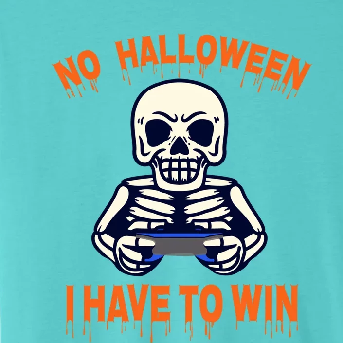 Halloween Skeleton Gamer Funny Gift ChromaSoft Performance T-Shirt