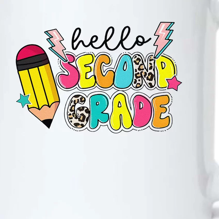 Hello Second Grade Team 2nd Grade Teacher Back To School Black Color Changing Mug