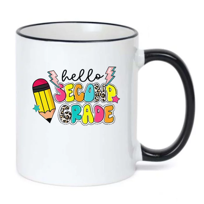 Hello Second Grade Team 2nd Grade Teacher Back To School Black Color Changing Mug